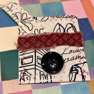 Brown & Black Paper Envelope,Decorated Paper Ephemera